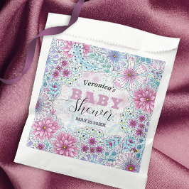 Betoverend Bohemian Meadow Flowers Baby shower Bedankzakje