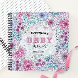 Betoverend Bohemian Meadow Flowers Baby shower Notitieboek