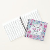 Betoverend Bohemian Meadow Flowers Baby shower Notitieboek (Binnen)
