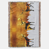 Betoverend Bostrio: Oosterse hertenkunst Deken (Voorkant Verticaal)