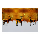 Betoverend Bostrio: Oosterse hertenkunst Perfect Poster (Voorkant)