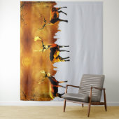 Betoverend Bostrio: Oosterse hertenkunst Wandkleed (In situ)