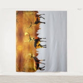 Betoverend Bostrio: Oosterse hertenkunst Wandkleed (Voorkant)