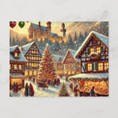 Betoverend Duits kerstontwerp – nostalgisch Feestdagenkaart (Voorkant)