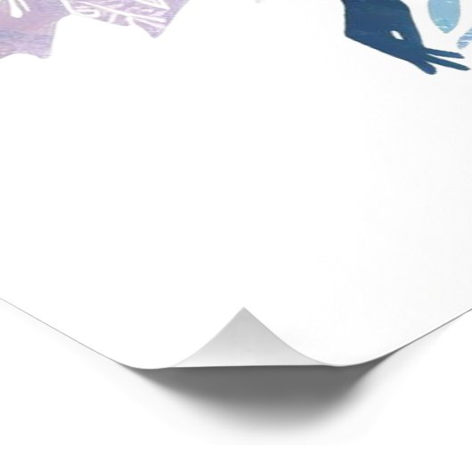 Betoverend Fairy Silhouet Perfect Poster (Hoek)