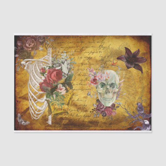 Betoverend Halloween Decoupage papier: donkere blo Tissuepapier (Voorkant)