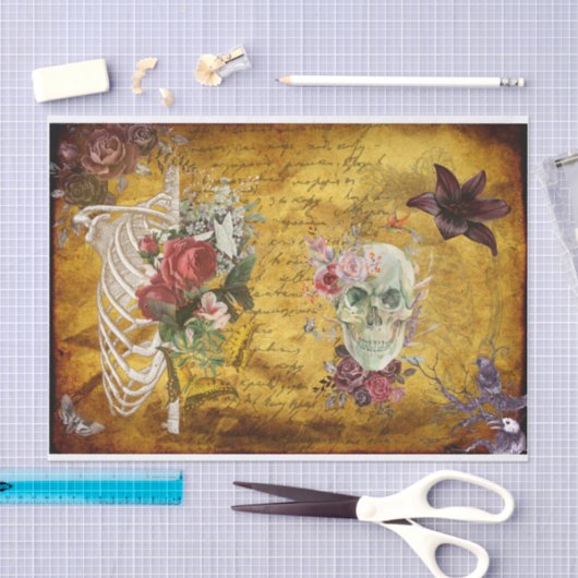 Betoverend Halloween Decoupage papier: donkere blo Tissuepapier (Craft)