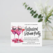 Betoverend Halloween Kostuum Feest Kaart (Staand voorkant)