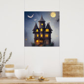 Betoverend Halloween maanlicht Poster (Keuken)