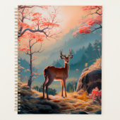 Betoverend herfst herten bos scene ontwerp planner (Voorkant)