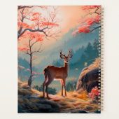 Betoverend herfst herten bos scene ontwerp planner (Achterkant)
