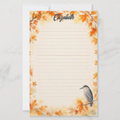 Betoverend Herfst Reiger Bos Briefpapier (Voorkant)