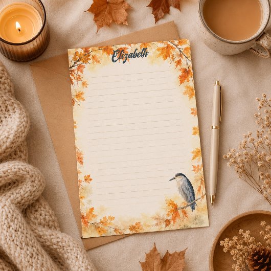 Betoverend Herfst Reiger Bos Briefpapier