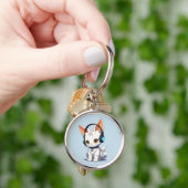 Betoverend Kawaii Kattendesign Sleutelhanger (Hand)