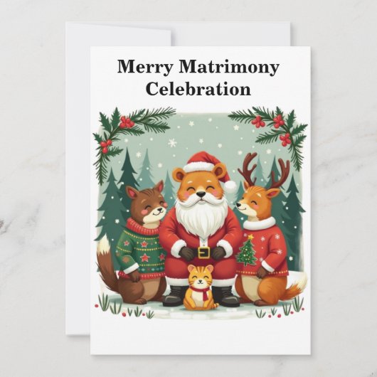 Betoverend Kerstbos Kaart (Voorkant)