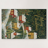 Betoverend Kerstmisdorp Legpuzzel (Horizontaal)