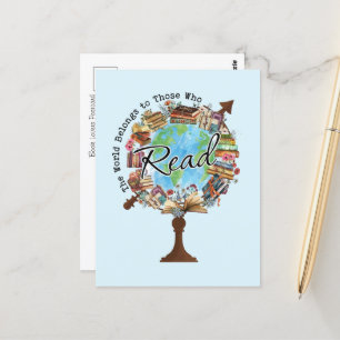 Betoverend literair werk briefkaart