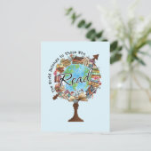 Betoverend literair werk briefkaart (Staand voorkant)