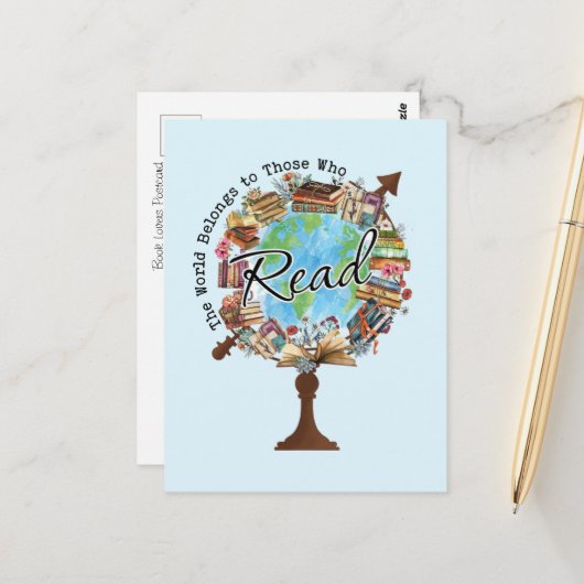 Betoverend literair werk briefkaart (Voorkant / Achterkant in situ)