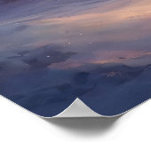 Betoverend met sneeuw bedekt dorp poster (Hoek)