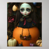 Betoverend mooi griezelig popportret Halloween Poster (Voorkant)