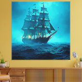 Betoverend mooi oceaanreisontwerp canvas afdruk (Insitu (Woonkamer))