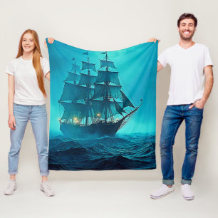 Betoverend mooi oceaanreisontwerp fleece deken