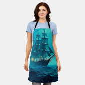 Betoverend mooi oceaanreisontwerp schort (Gedragen)