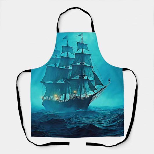 Betoverend mooi oceaanreisontwerp schort (Voorkant)