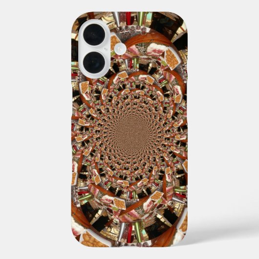 Betoverend Mozaïek van Sushi | Aardbruin & Koper Case-Mate iPhone Case (Achterkant)