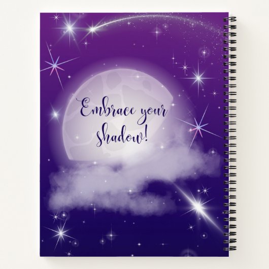 Betoverend Paarse Shadow Work Journal Notitieboek (Achterkant)
