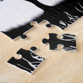 Betoverend Paarse Silhouetbos Legpuzzel (Zijkant)
