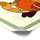 Betoverend podium: Madhubani Art Poster (Hoek)