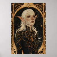 Betoverend portret van een volwassen elf vrouw in 