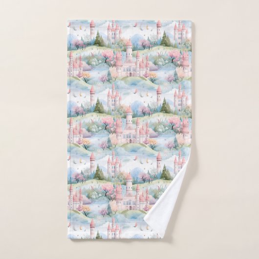 Betoverend Prinses Kasteel Landschap - Bad Handdoek (Handdoek)