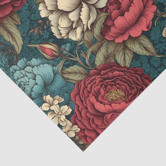 Betoverend  Red Flower Decoupage papier (Detail)