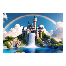 Betoverend Regenboog Kasteel & Watervallen