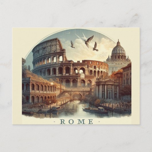 Betoverend Rome Reisansichtkaart Feestdagenkaart (Voorkant)