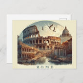Betoverend Rome Travel Briefkaart (Voorkant / Achterkant)