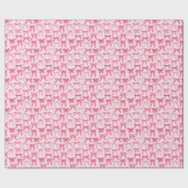 betoverend roze strikpatroon cadeaupapier