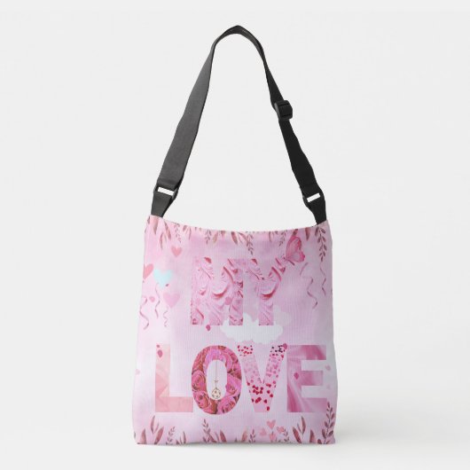 Betoverend Roze thema MY LOVE typografisch Tas (Voorkant)