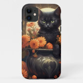 Betoverend Schattige Halloween Cat Case-Mate iPhone Case (Achterkant)