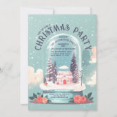 Betoverend Snow Wereldbol Kerstfeest Kaart (Voorkant)