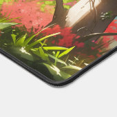 Betoverend tropisch bos in de lente bureaumat (Hoek)