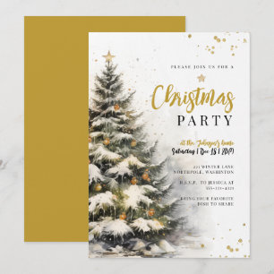 Betoverend verguld voor Kerstmis Kaart