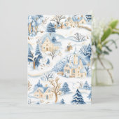 Betoverend Winter Wonderland Kerstkaart (Staand voorkant)