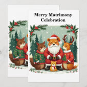 Betoverend Winterwoud Kerstmis Kaart (Voorkant / Achterkant)