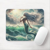Betoverend zeemeermin zwemmen muismat (Met muis)