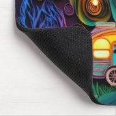 Betoverende 3D nacht Camping Scene Muismat (Hoek)