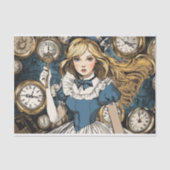 Betoverende Alice in Wonderland Tissuepapier (Voorkant)